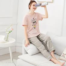 Shein Ice Cream Print Striped Pajama Set