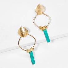 Shein Drop Earrings With Turquoise