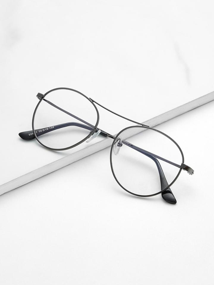 Shein Top Bar Skinny Frame Glasses