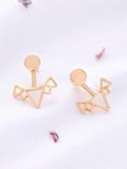 Shein Gold Crown Hollow Out Stud Earrings
