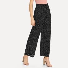 Shein Dot Print Wide Leg Pants