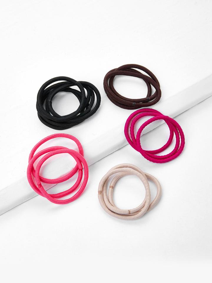Shein 5 Color Hair Tie Set 18pcs