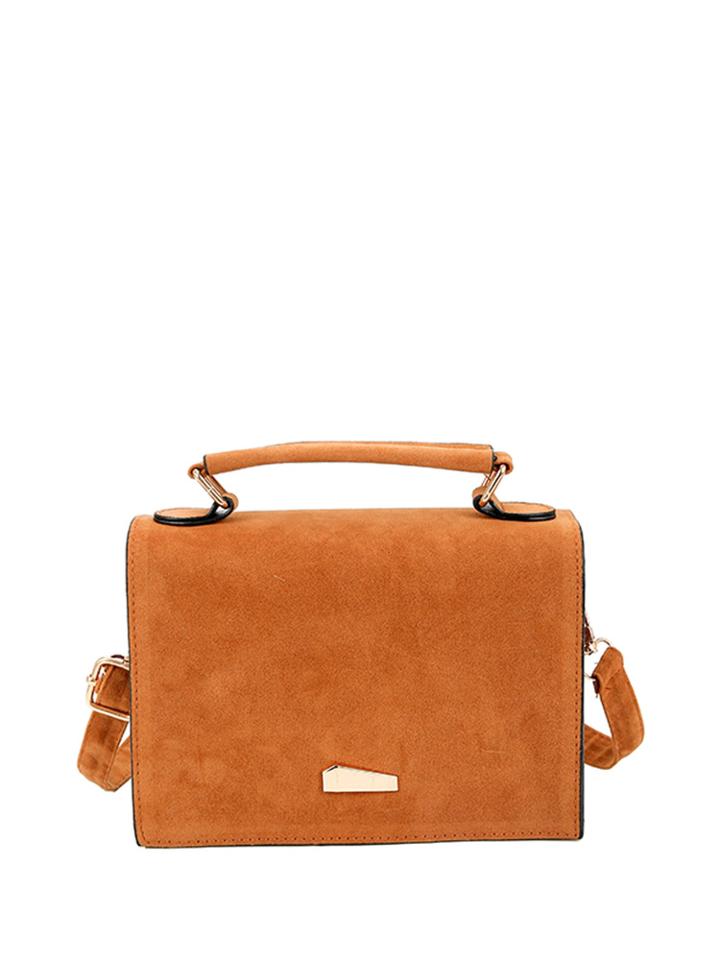 Shein Metal Detail Flap Satchel Bag