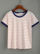 Shein Striped Ringer T-shirt