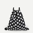 Shein Polka Dot Oxford Drawstring Backpack