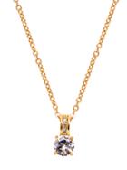 Shein Gold Plated Rhinestone Pendant Necklace