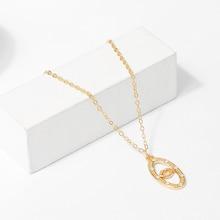 Shein Open Oval Pendant Necklace