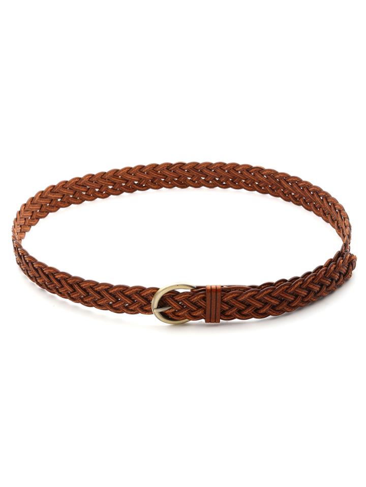 Shein Pin Buckle Woven Belt