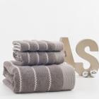Shein Zigzag Cotton Bath Towel Set 3pcs