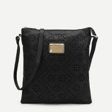 Shein Floral Detail Laser Out Crossbody Bag