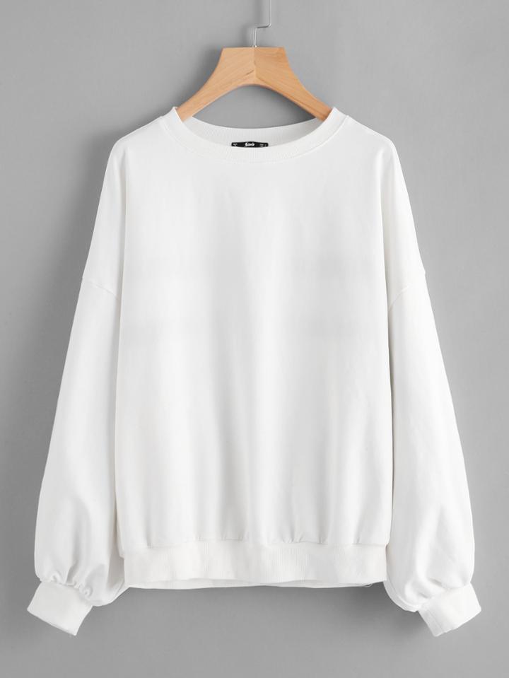 Shein Cut And Sew Striped Back Pullover