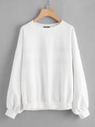 Shein Cut And Sew Striped Back Pullover