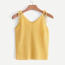 Shein Tie Straps Knit Top