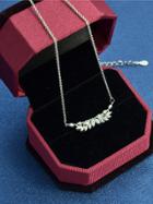 Shein Silver New Design Rhinestone Pendant Necklace