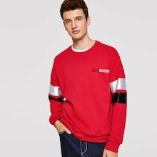 Shein Men Color Block Letter Pullover