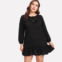 Shein Plus Pep Hem Dress