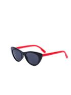 Shein Red Cat-eye Shape Plastic Plain Eyeglasses