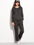 Shein Dark Grey Hooded Top With Pants