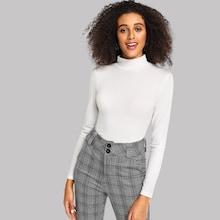 Shein Slim Fitted Ribbed Knit Top