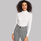 Shein Slim Fitted Ribbed Knit Top