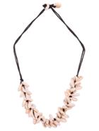 Shein Pink Little Shell Beaded String Necklace