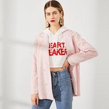 Shein Double Breasted Grid Blazer