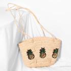 Shein Pineapple Pattern Straw Shoulder Bag