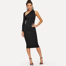 Shein One Shoulder Skinny Dress