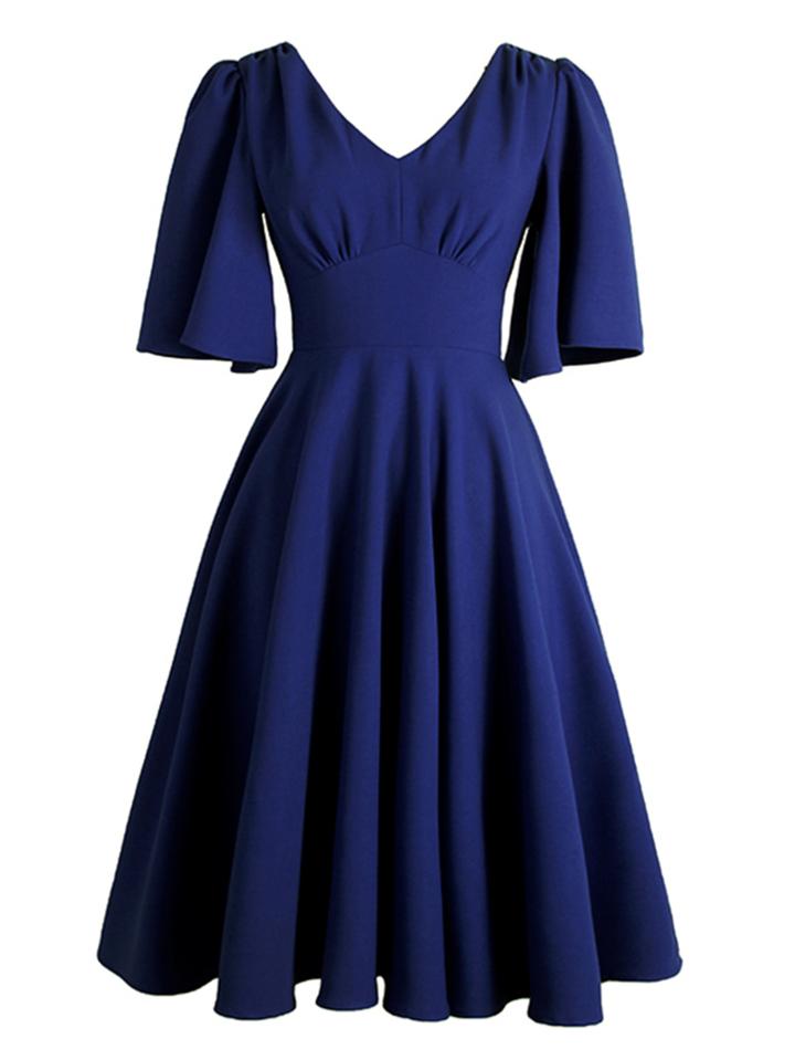 Shein Flutter Sleeve Swing Dress
