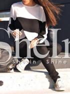 Shein White Color Block Crew Neck T-shirt