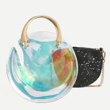 Shein Star Glitter Detail Chain Bag