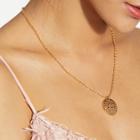 Shein Round Drop Chain Necklace