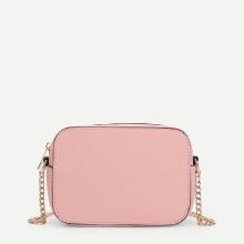Shein Contrast Trim Crossbody Chain Bag