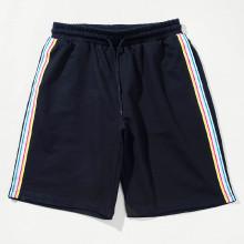Shein Men Striped Tape Side Drawstring Shorts