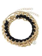 Shein New Design Gold Color Chain Bracelet Set