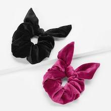 Shein Girls Eye Decorated Elastic Hair Tie 2pcs