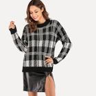 Shein Plaid Knit Jumper