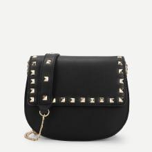 Shein Studded Trim Saddle Bag