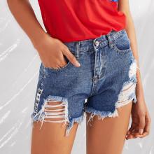 Shein Extreme Distressing Denim Shorts