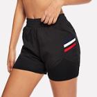 Shein Contrast Striped Side Shorts