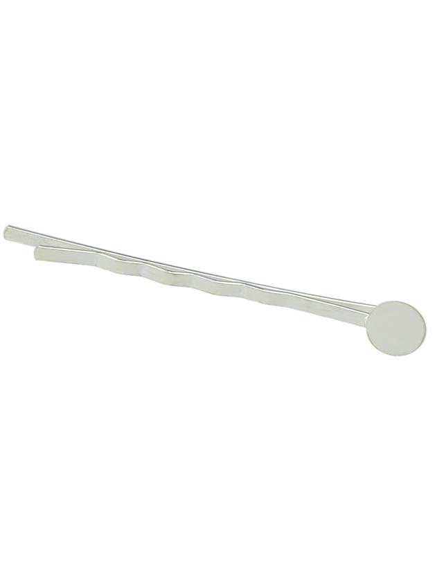 Shein Silver Simple Hair Clip For Girls