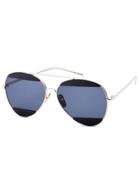 Shein Mirrored Brow Bar Aviator Sunglasses