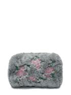 Shein Flower Embroidery Faux Fur Shoulder Bag