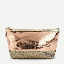 Shein Sequin Decorated Crocodile Pattern Makeup Bag