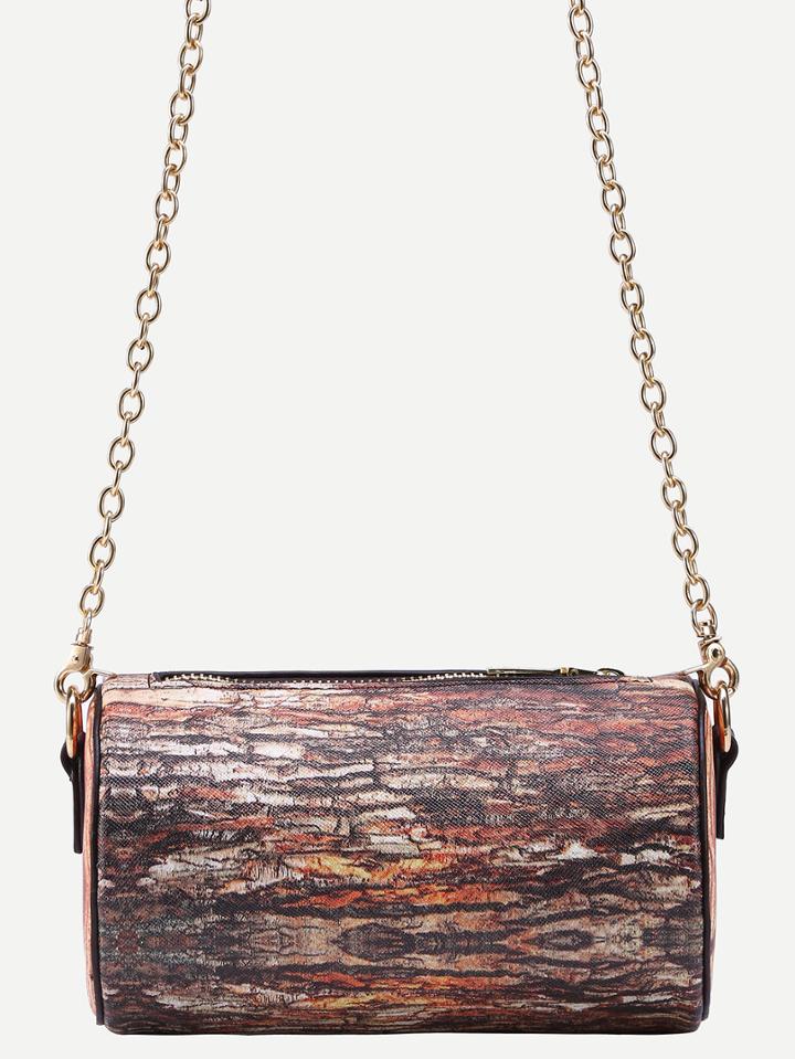 Shein Brown Tree Stump Shaped Chain Bag
