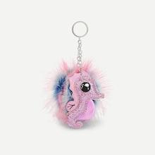 Shein Seahorse Shaped Pom Pom Bag Accessory