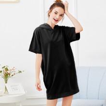 Shein Embroidered Unicorn Hooded Night Dress