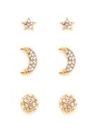 Shein Moon & Star Design Earring Set