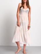 Shein White Mesh Maxi Beach Dress