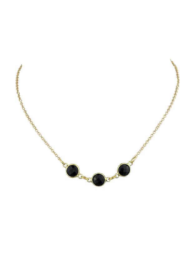 Shein Black Beads Geometric Shape Choker Necklace